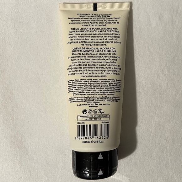 ✋NWT✋ AHAVA Smoothing Hand Cream - Kale & Turmeric - Picture 5 of 7